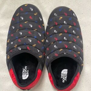 The North Face Mens Black and Red Slip-On Shoes